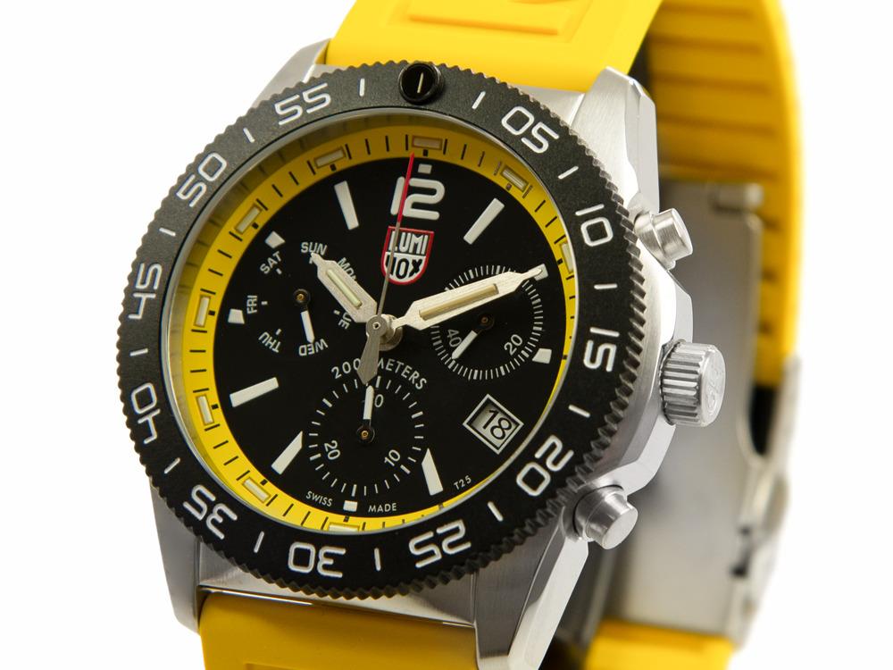 Montre à Quartz Luminox Pacific Diver, CARBONOX, Noir, 44 mm, 20 atm, XS.3145