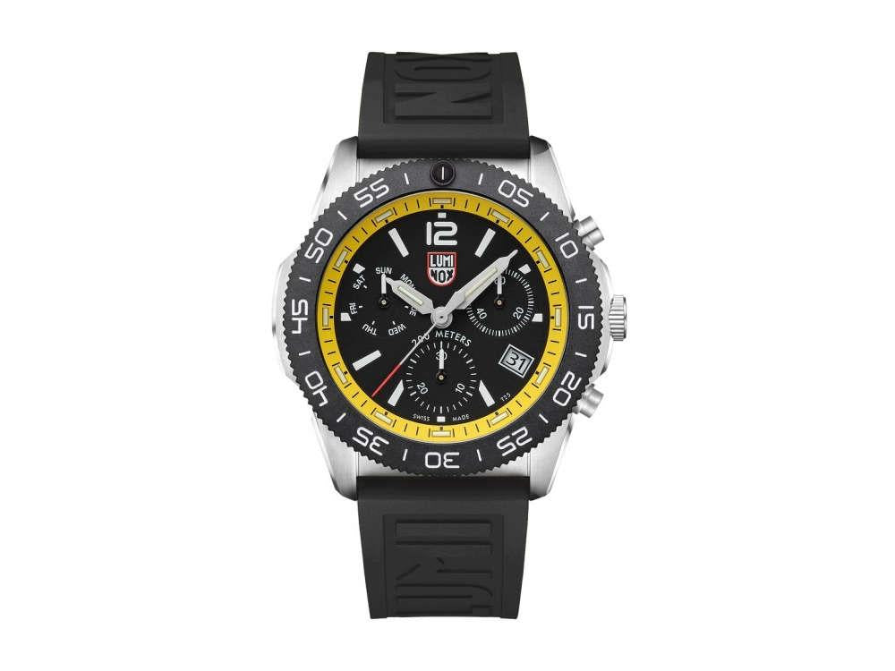 Montre à Quartz Luminox Pacific Diver, CARBONOX, Noir, 44 mm, 20 atm, XS.3145