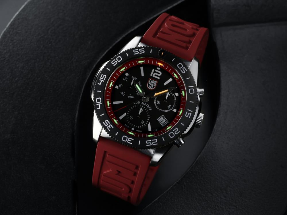 Montre à Quartz Luminox Pacific Diver, CARBONOX, Noir, 44 mm, 20 atm, XS.3155