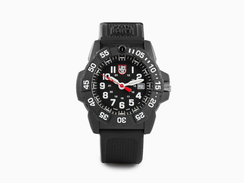 Montre à quartz Luminox Sea Navy Seal 3502, Carbone, 45mm, 20 atm, Polyuréthane