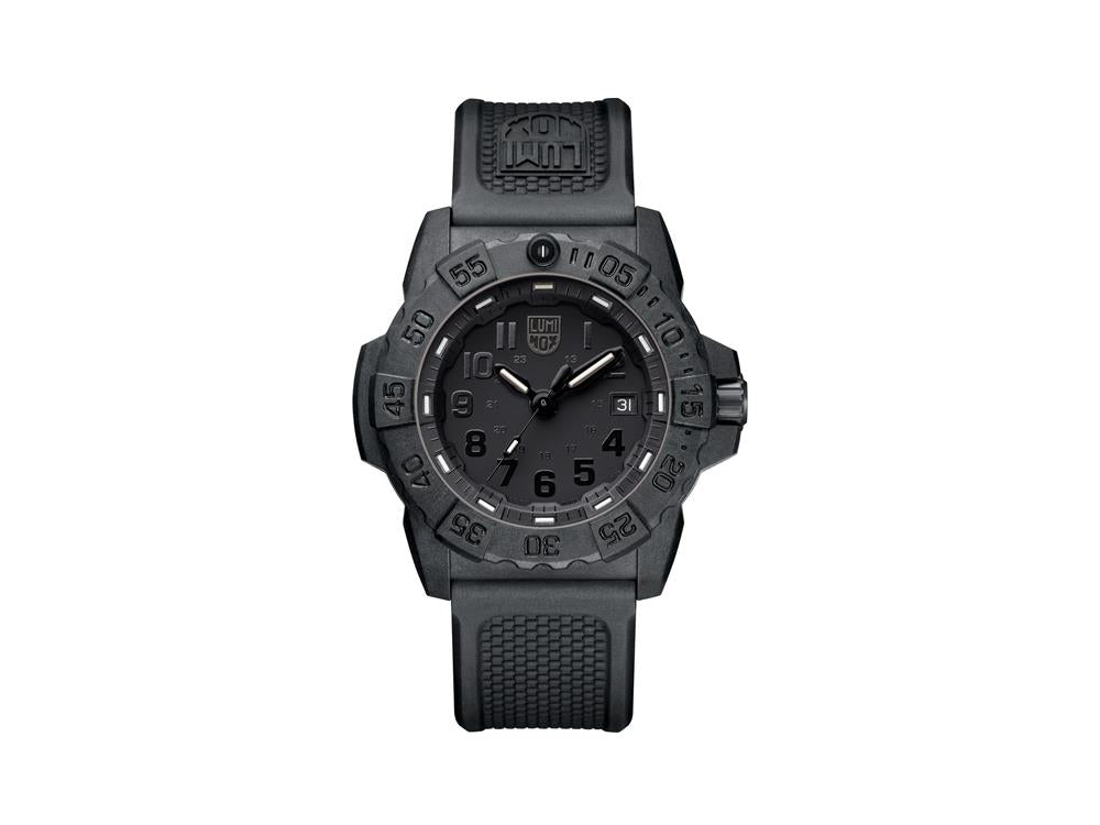 Montre à quartz Luminox Sea Navy Seal 3501.BO, Noir, Carbone, 45mm, 20 atm