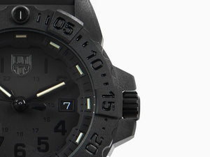 Montre à quartz Luminox Sea Navy Seal 3501.BO, Noir, Carbone, 45mm, 20 atm