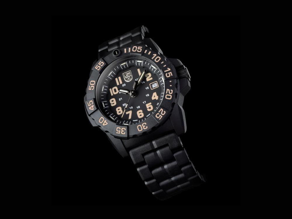 Montre à Quartz Luminox Sea Navy Seal, Noir, CARBONOX™, 45 mm, 20 atm, XS.3510