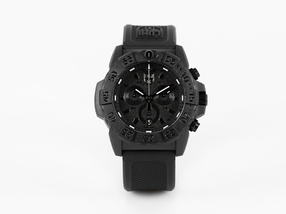 Montre à Quartz Luminox Sea Navy Seal Chronograph 3580 Serie, Noir, XS.3581.BO