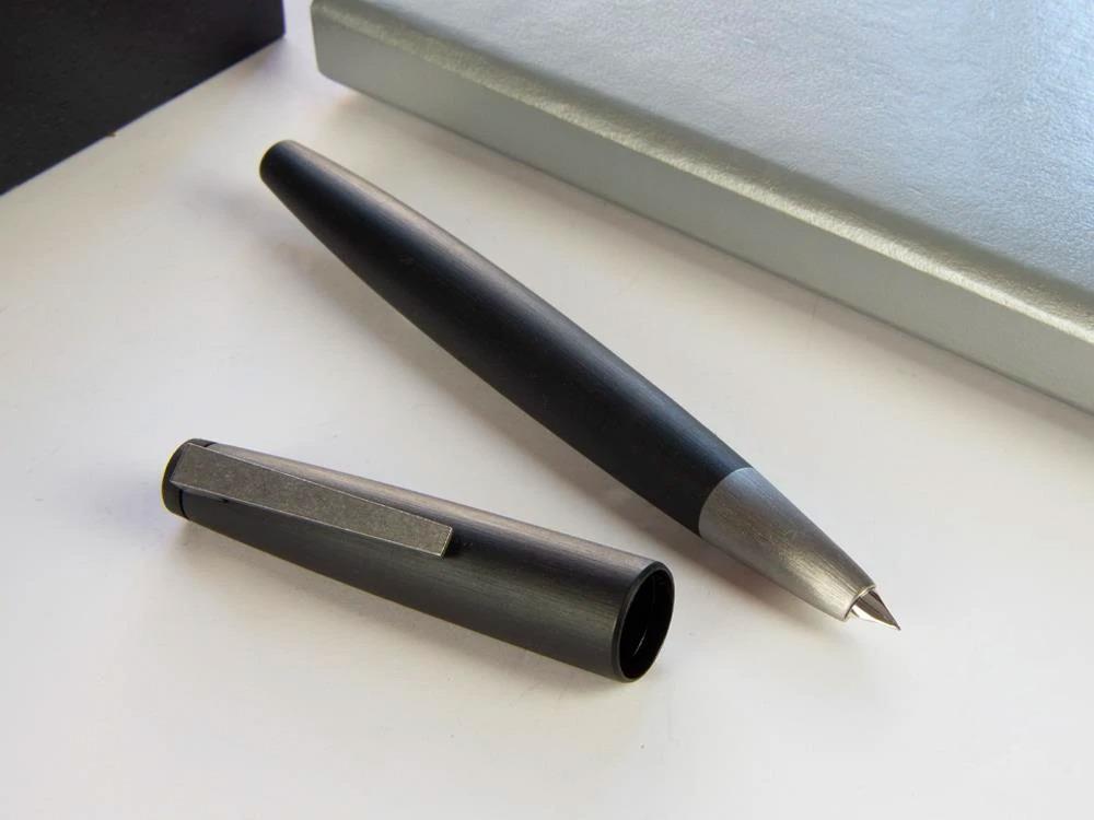 Stylo Plume Lamy 2000, Makrolon, Brossé mat, Noir, 1201351