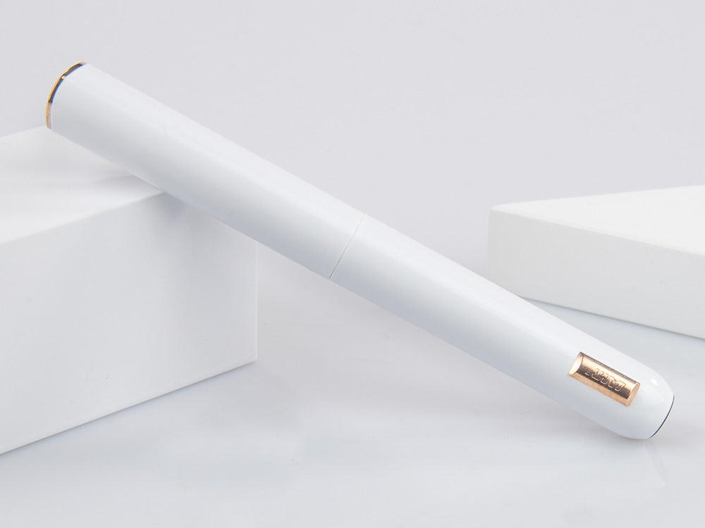 Stylo Plume Lamy Dialog CC, Laque, Plaqué or rose, Blanc, 1234405