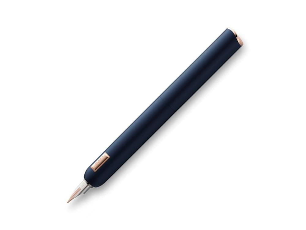 Stylo Plume Lamy Dialog CC, Laque, Or rose, Bleu, Mat, 1234402