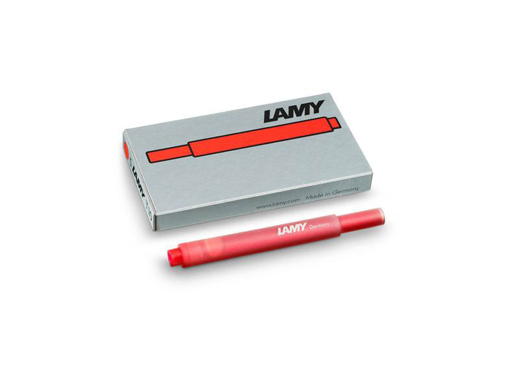 Recharge T 10 Lamy, Rouge, 5 unités, 1202076