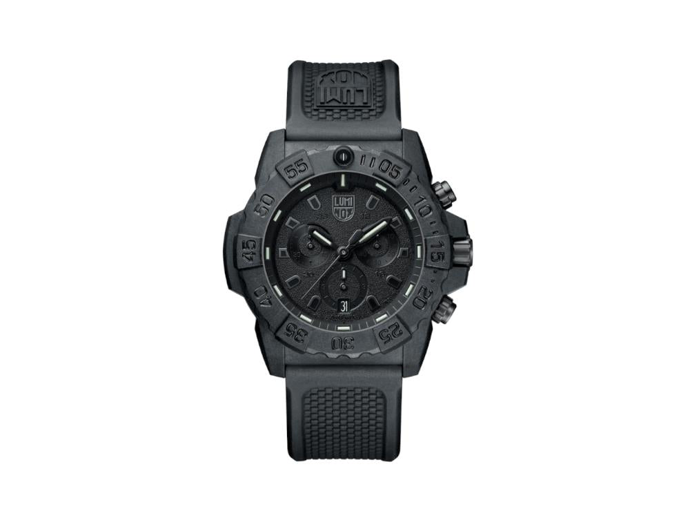 Montre à Quartz Luminox Sea Navy Seal Chronograph 3580 Serie, Noir, XS.3581.BO