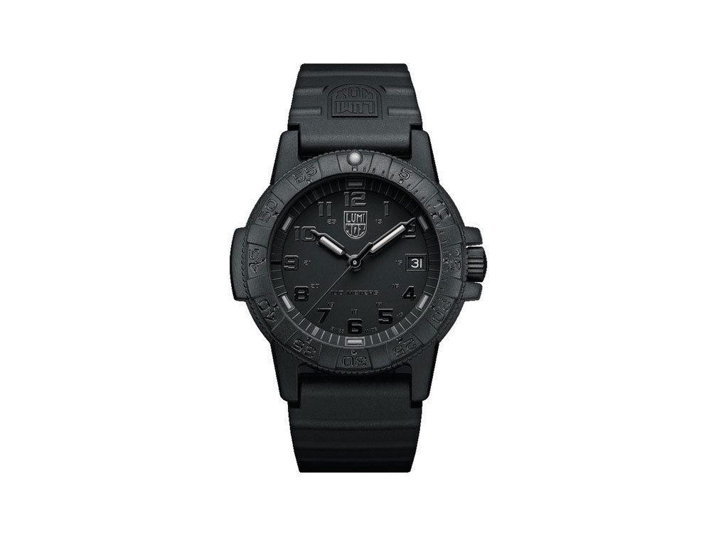 Montre à Quartz Luminox Leatherback Sea Turtle, Noir, Carbone, 39mm, 10 atm