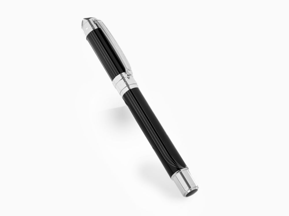 Stylo Plume Maybach The Peak I Lustrous Midnight, Platine, Noir