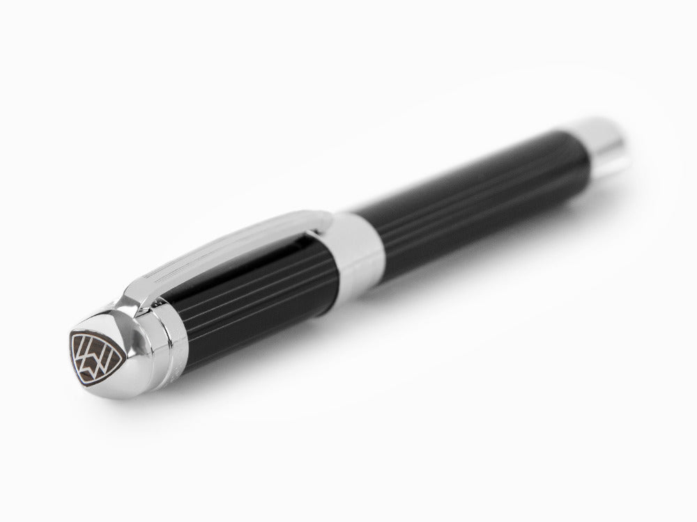 Stylo Plume Maybach The Peak I Lustrous Midnight, Platine, Noir