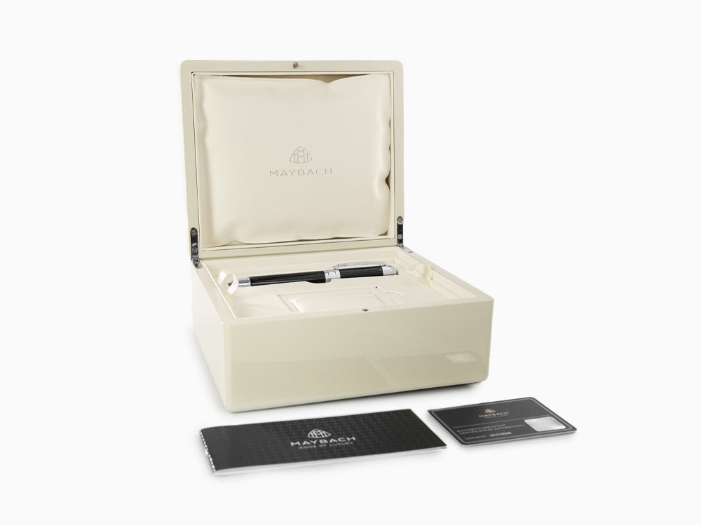 Stylo Plume Maybach The Peak I Lustrous Midnight, Platine, Noir