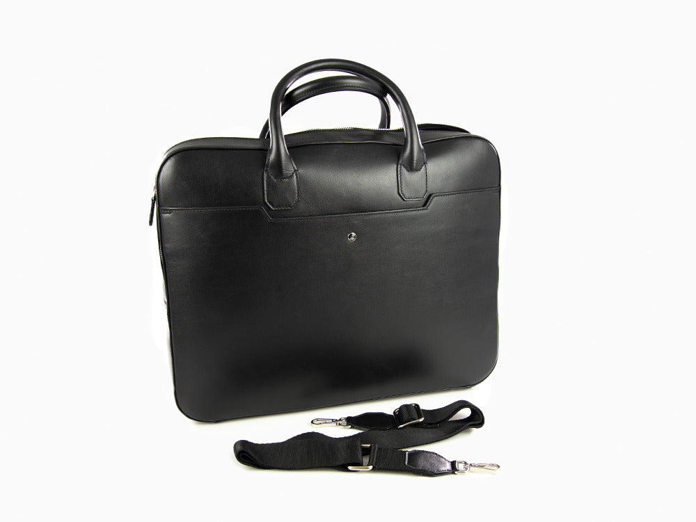Porte documents Montegrappa Laptop Bag Signet Series, Cuir, Noir, IC00LB03