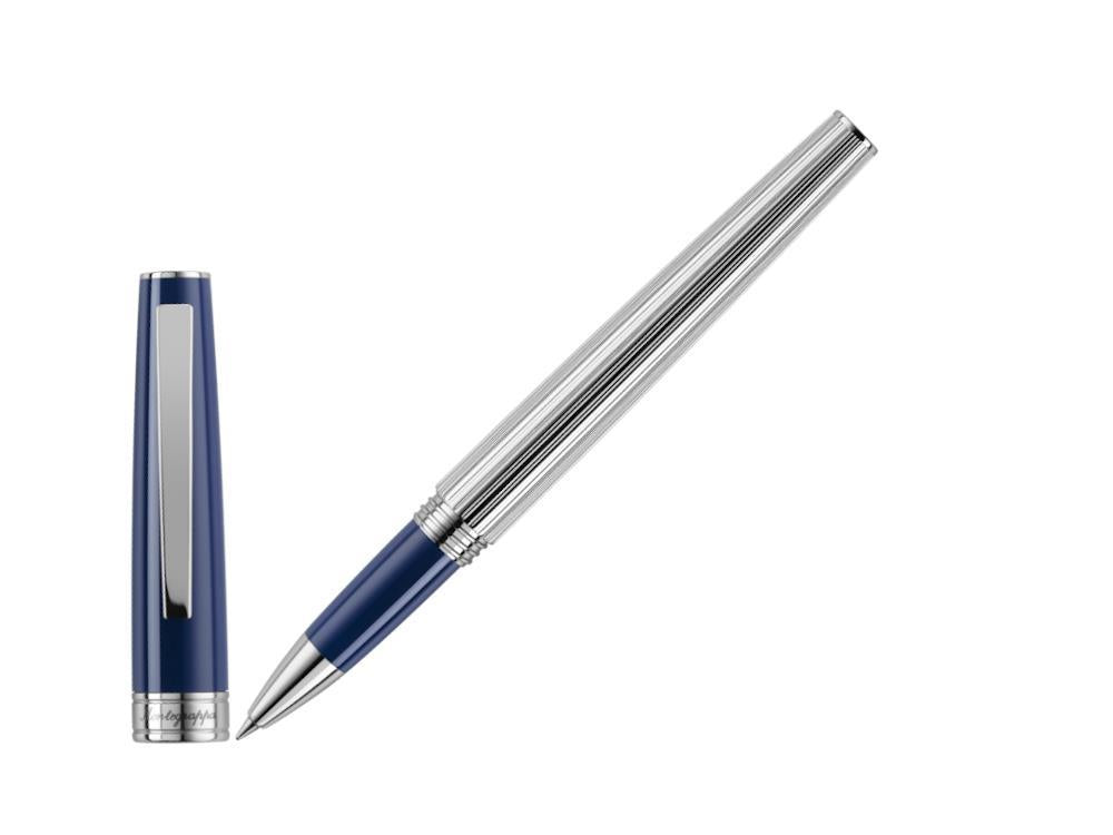 Roller Montegrappa Armonia Duetto, Acier, Bleu ISA1MRAB