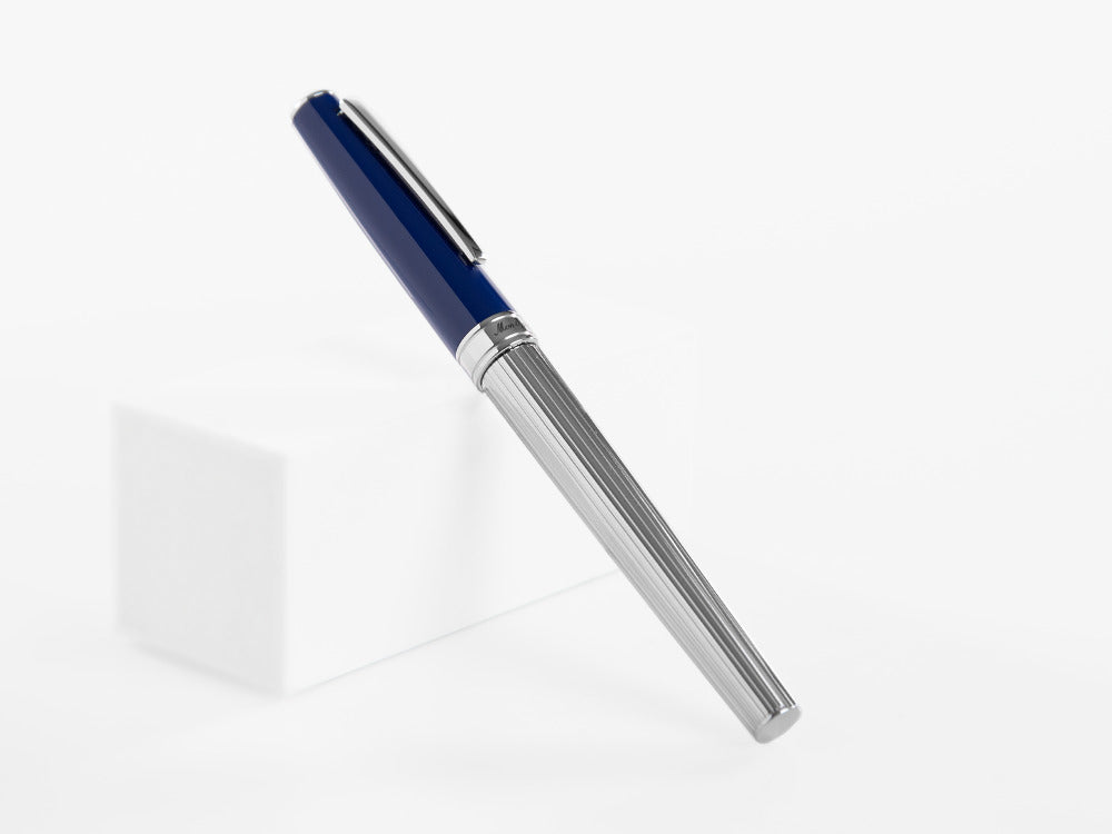 Roller Montegrappa Armonia Duetto, Acier, Bleu ISA1MRAB