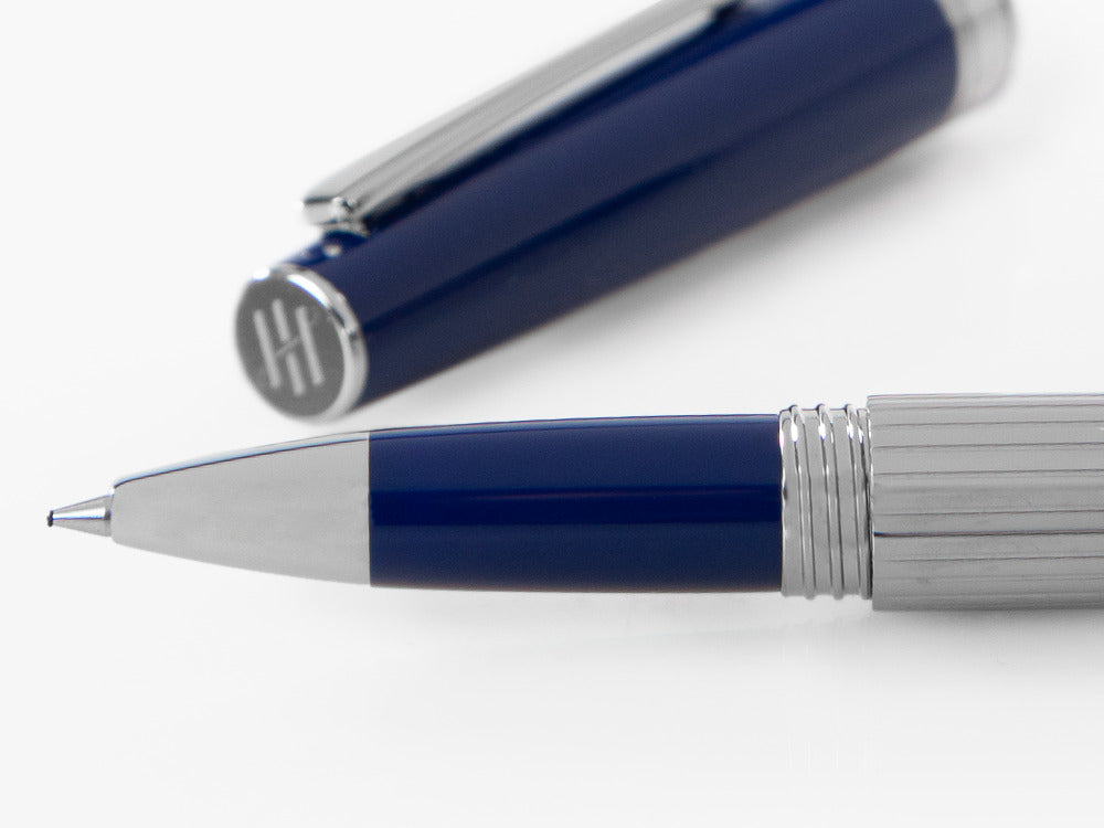 Roller Montegrappa Armonia Duetto, Acier, Bleu ISA1MRAB