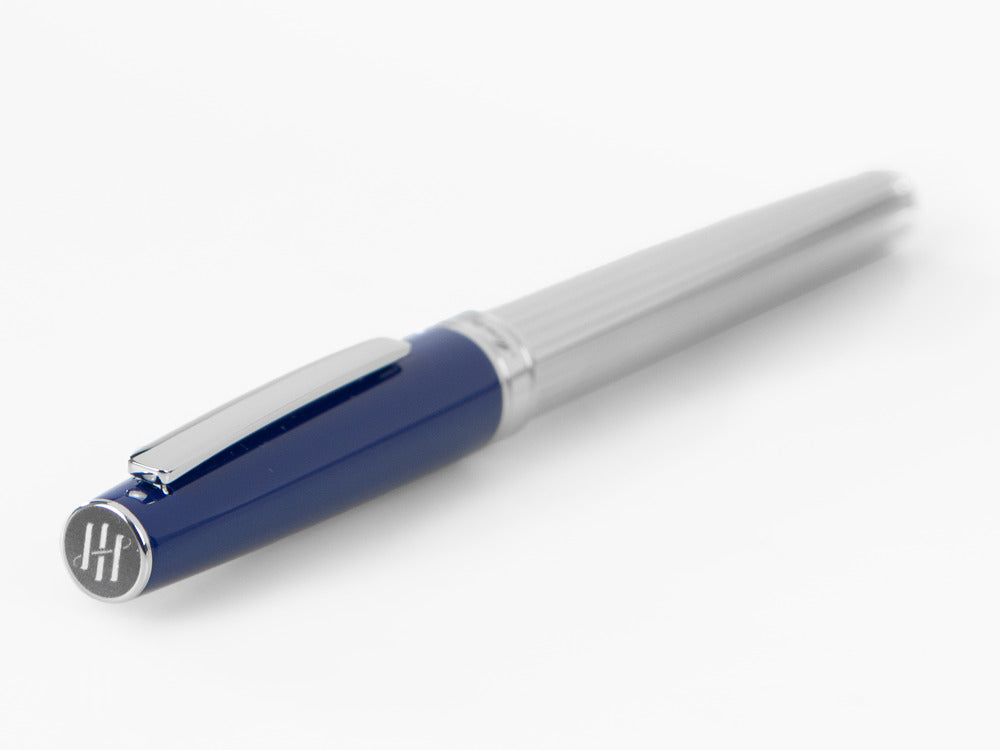 Roller Montegrappa Armonia Duetto, Acier, Bleu ISA1MRAB