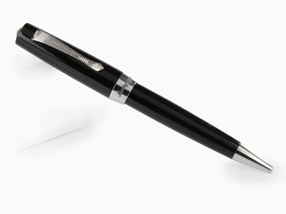 Stylo bille Montegrappa Elmo 02 Jet Black, Résine Noire, ISE2RBAC