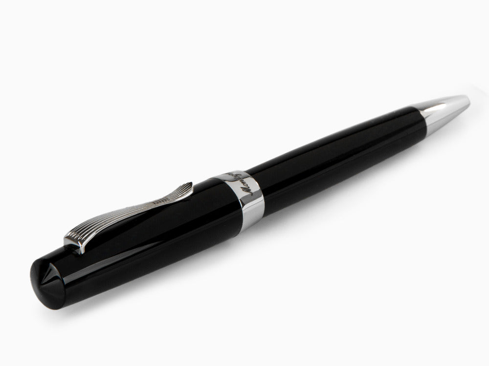 Stylo bille Montegrappa Elmo 02 Jet Black, Résine Noire, ISE2RBAC