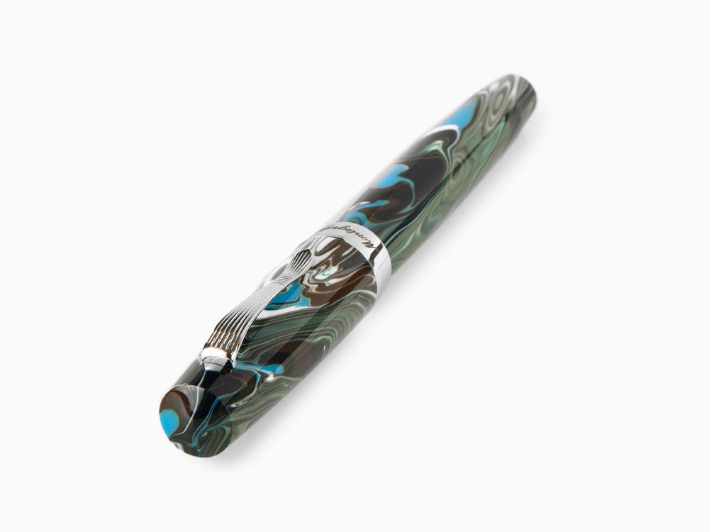 Roller Montegrappa Elmo 02 Sorapis, Résine, Acier Inoxydable, ISE2RRAB