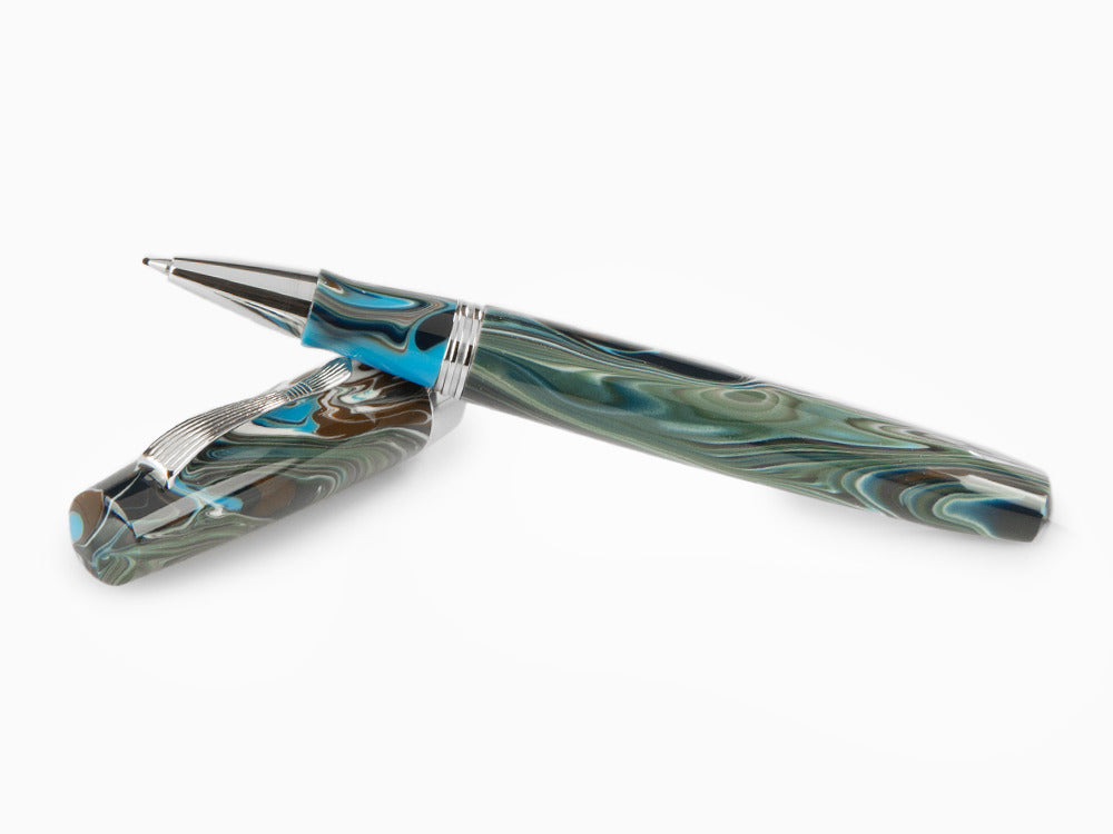 Roller Montegrappa Elmo 02 Sorapis, Résine, Acier Inoxydable, ISE2RRAB