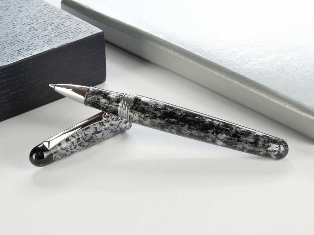 Roller Montegrappa Elmo Ambiente Charcoal, Résine, Acier Inoxydable, ISEERRIC