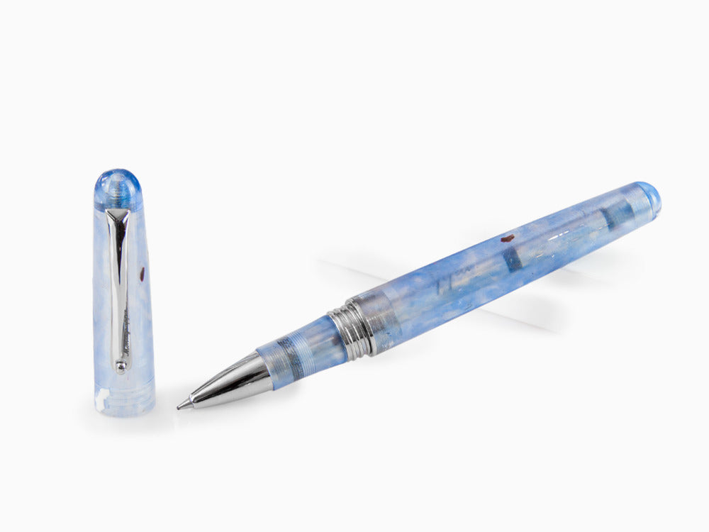 Roller Montegrappa Elmo Ambiente Ocean, Résine, Acier Inoxydable, ISEERRID