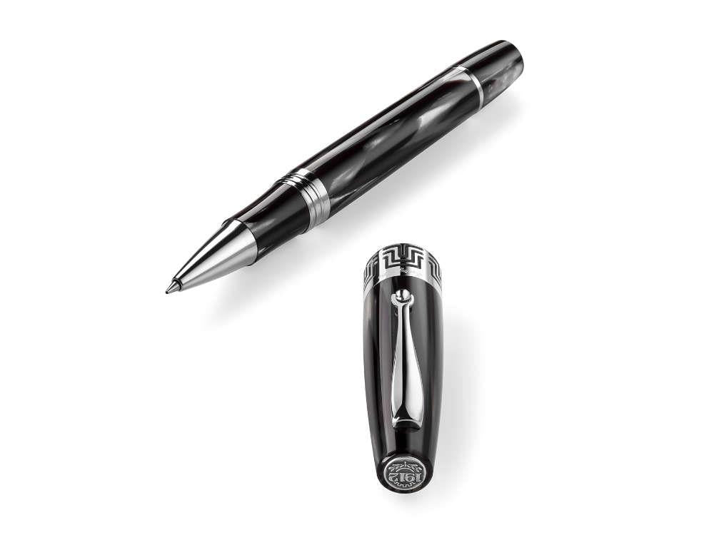 Roller Montegrappa Extra 1930 Black & White, Attributs argent, ISEXFRCH