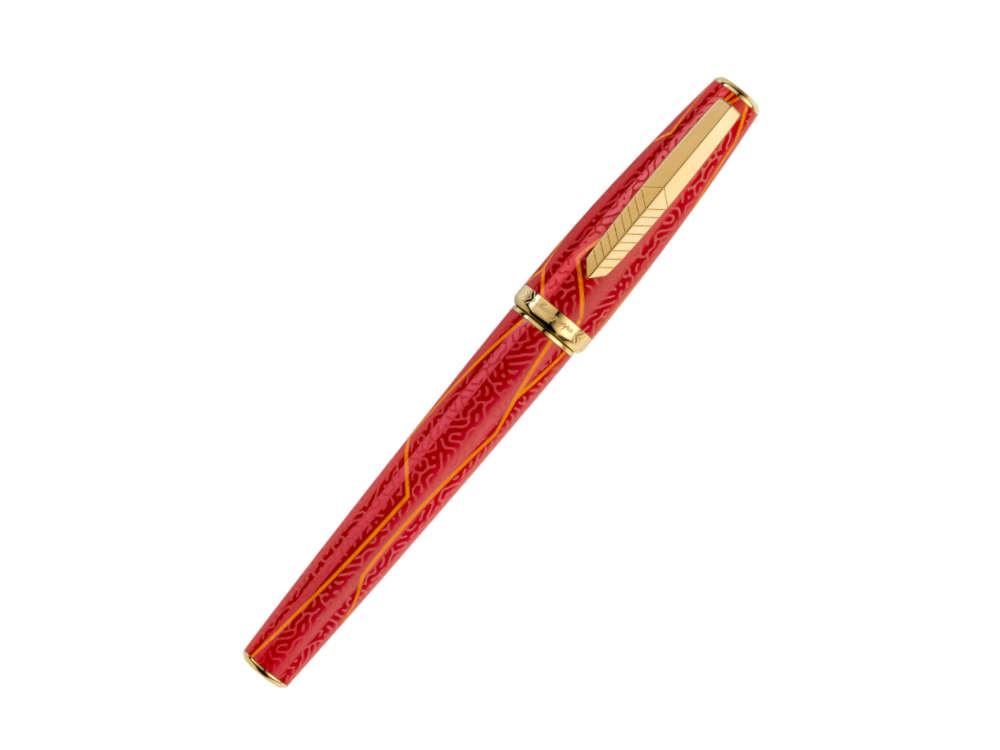 Roller Montegrappa DC Comics The Flash, Plaqué or, Edition Limitée, ISFLNRAR