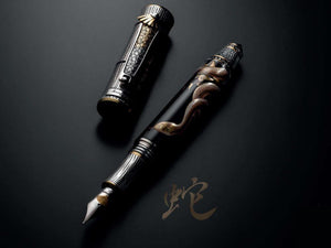 Stylo Plume Montegrappa Kitcho Snake, Argent, Edition Limitée, ISKIN-06