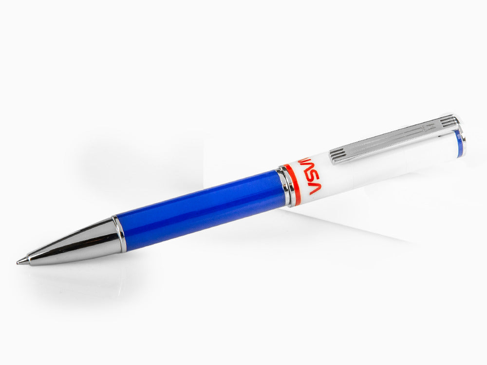 Stylo bille Montegrappa NASA Atlantis, Résine, Bleu, Acier Inoxydable, ISN1RBBP
