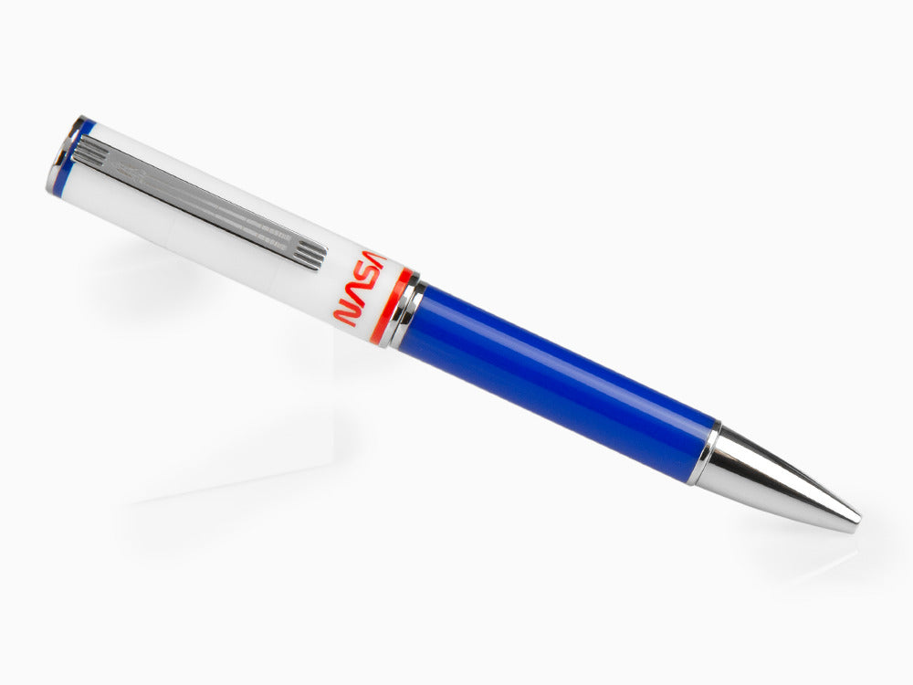 Stylo bille Montegrappa NASA Atlantis, Résine, Bleu, Acier Inoxydable, ISN1RBBP