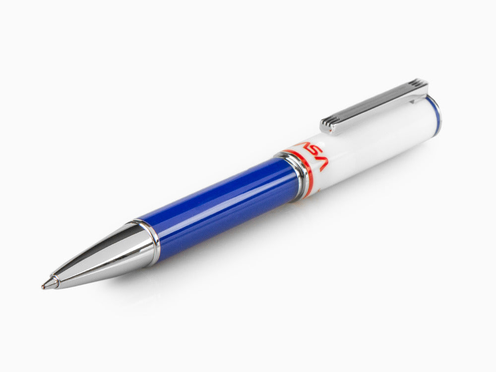Stylo bille Montegrappa NASA Atlantis, Résine, Bleu, Acier Inoxydable, ISN1RBBP