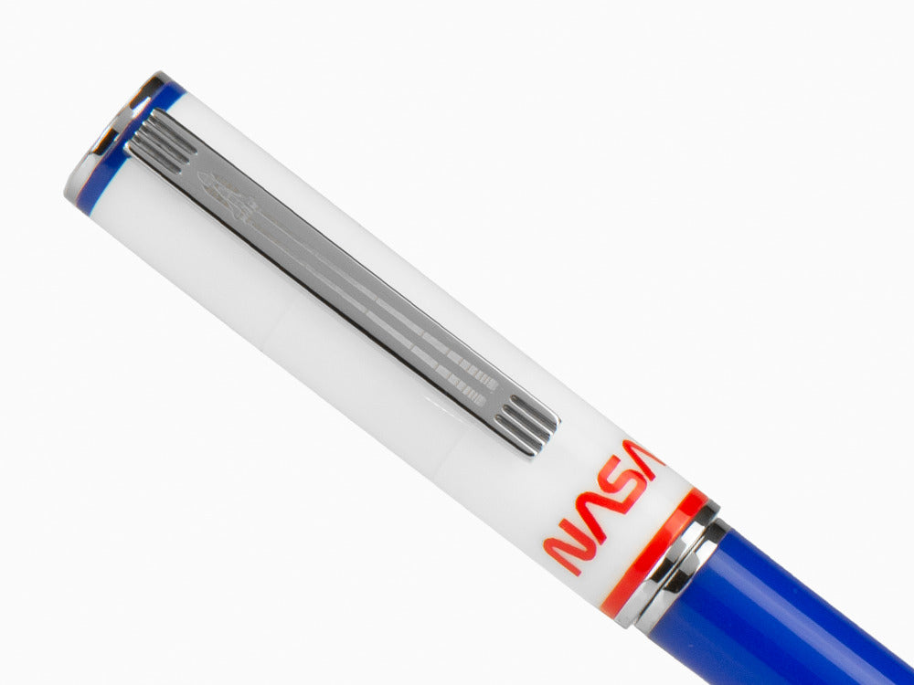 Stylo bille Montegrappa NASA Atlantis, Résine, Bleu, Acier Inoxydable, ISN1RBBP