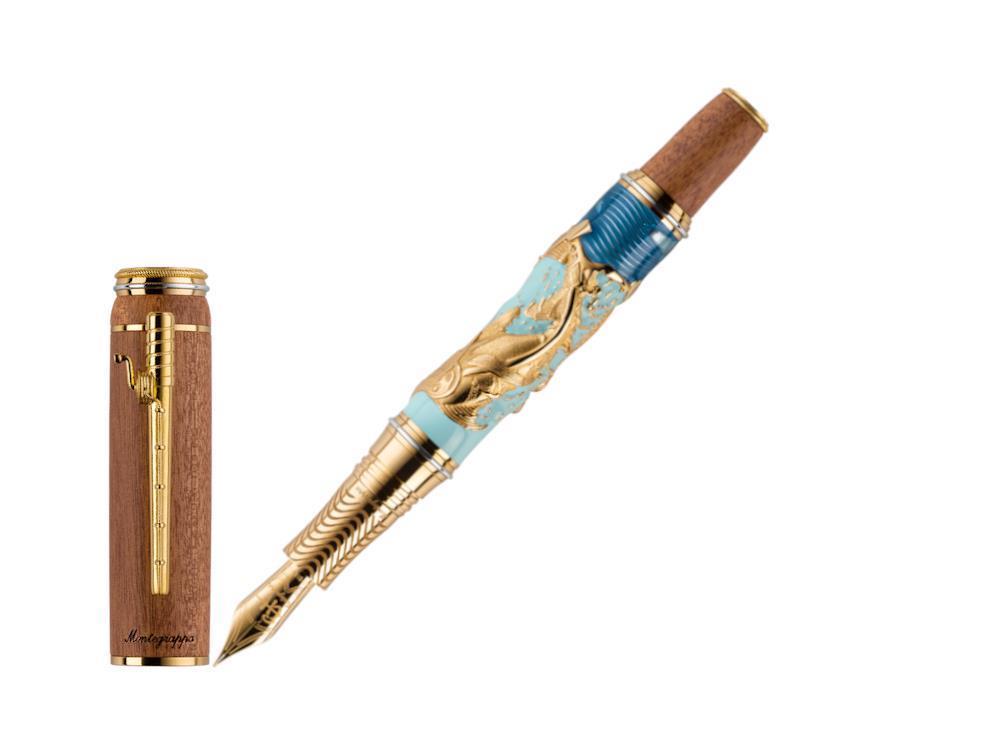 Stylo Plume Montegrappa LE The Old Man and the Sea, Or, ISOSN-3S