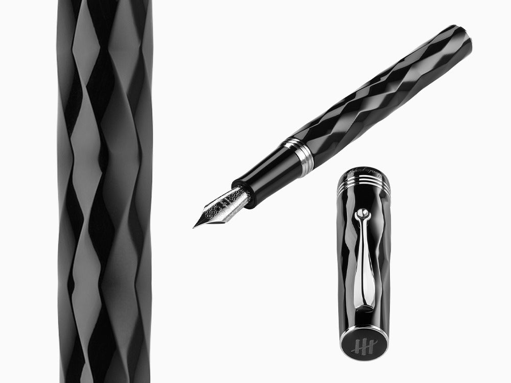 Stylo Plume Montegrappa Brenta, Noir, Or 14k, ISRBT-4C