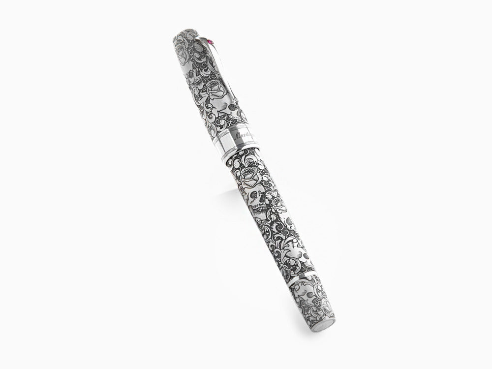 Stylo Plume Montegrappa Skulls & Roses, Edition Limitée, ISSKN-SE