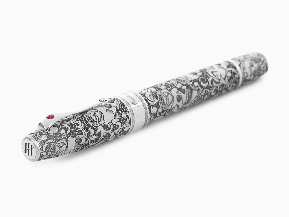 Stylo Plume Montegrappa Skulls & Roses, Edition Limitée, ISSKN-SE