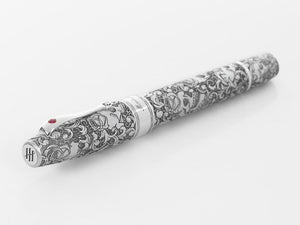 Stylo Plume Montegrappa Skulls & Roses, Edition Limitée, ISSKN-SE