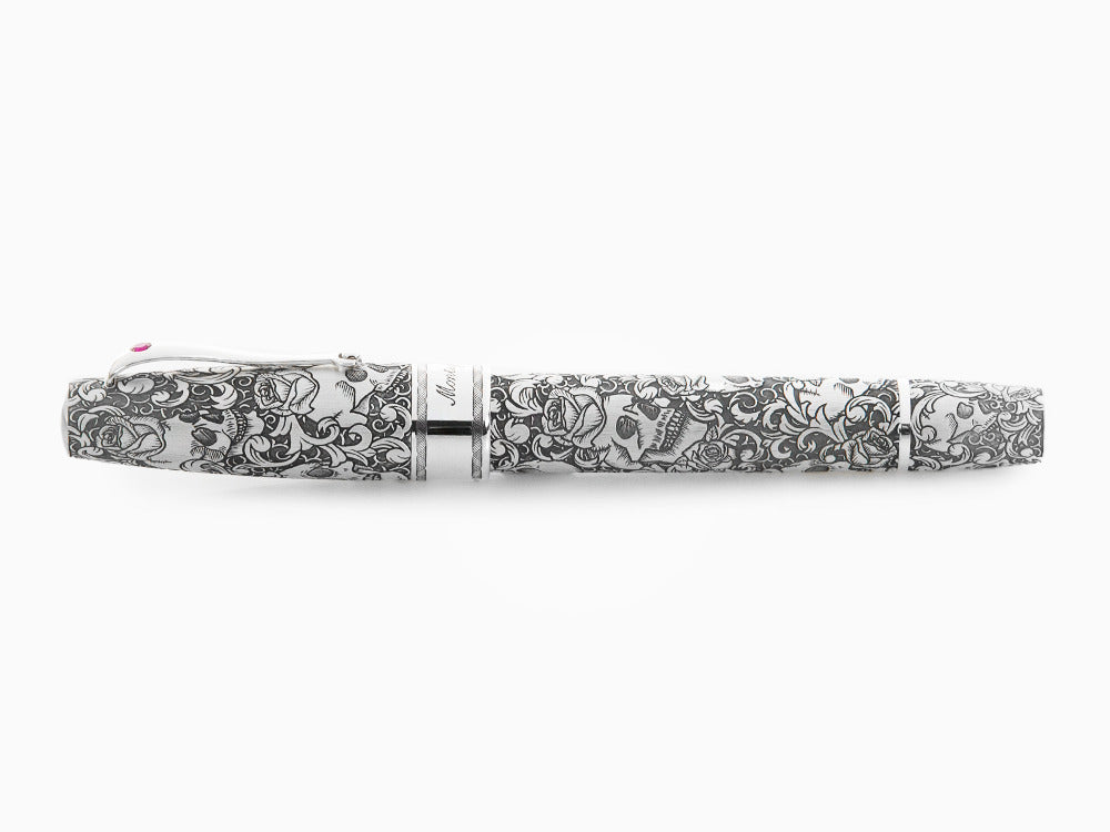 Stylo Plume Montegrappa Skulls & Roses, Edition Limitée, ISSKN-SE