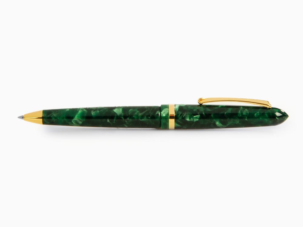 Stylo bille Montegrappa Venetia Vintage Conifer, Vert, Plaqué or, ISVENBAG
