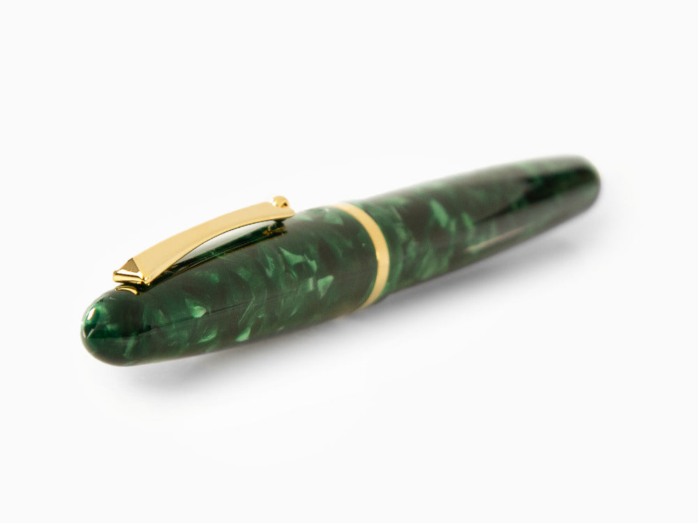 Roller Montegrappa Venetia Vintage Conifer, Vert, Plaqué or, ISVENRAG