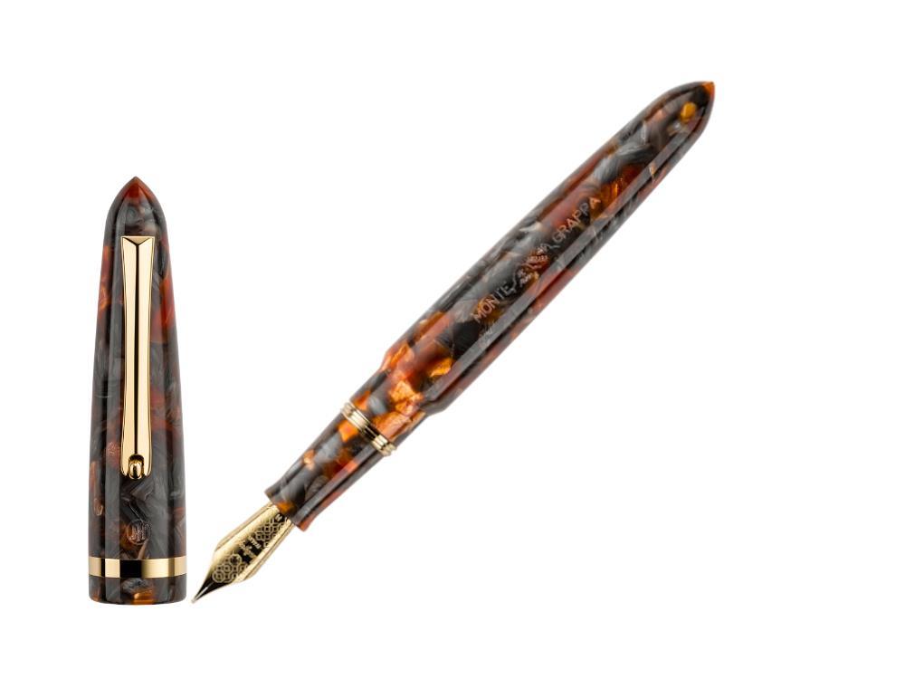 Stylo Plume Montegrappa Venetia Plume Agate, Or 14k, ISVEN_4J