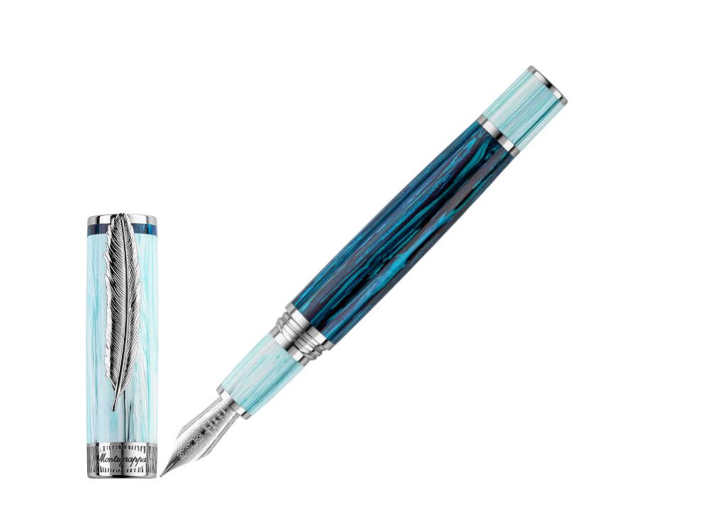 Stylo Plume Montegrappa Wild Arctic, Bleu, Edition Limitée, ISWDR-AA