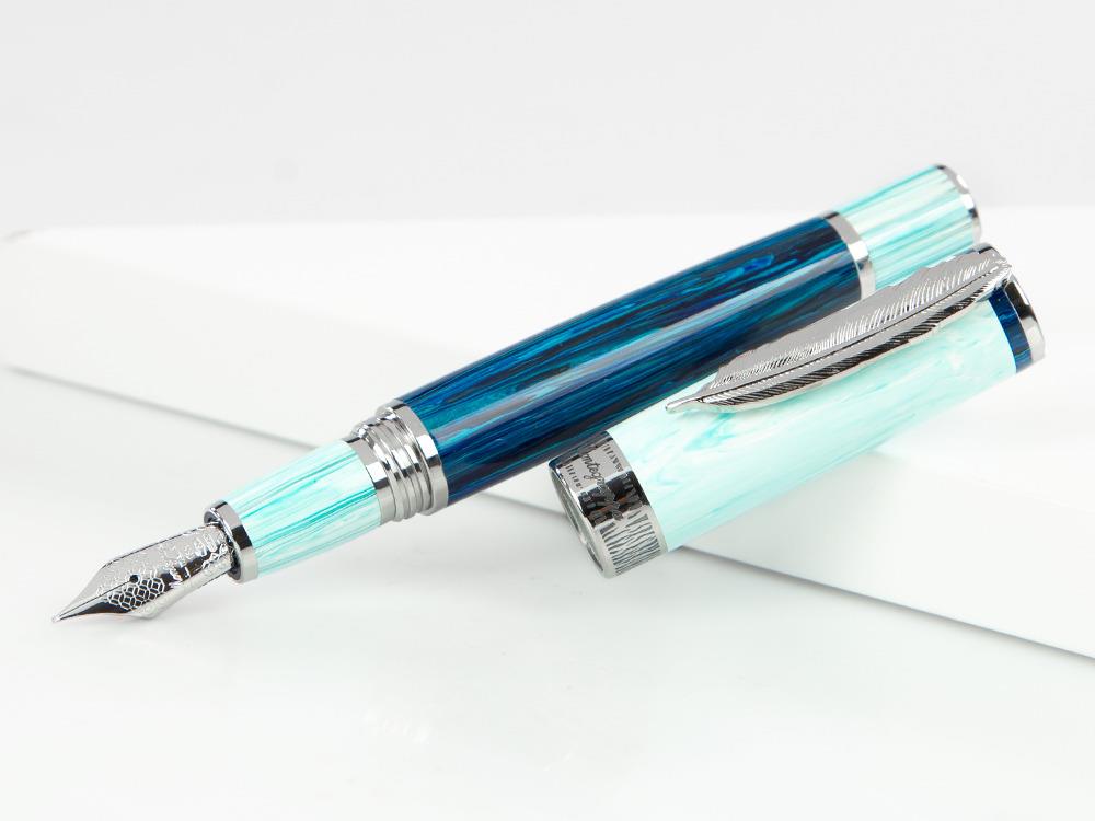 Stylo Plume Montegrappa Wild Arctic, Bleu, Edition Limitée, ISWDR-AA