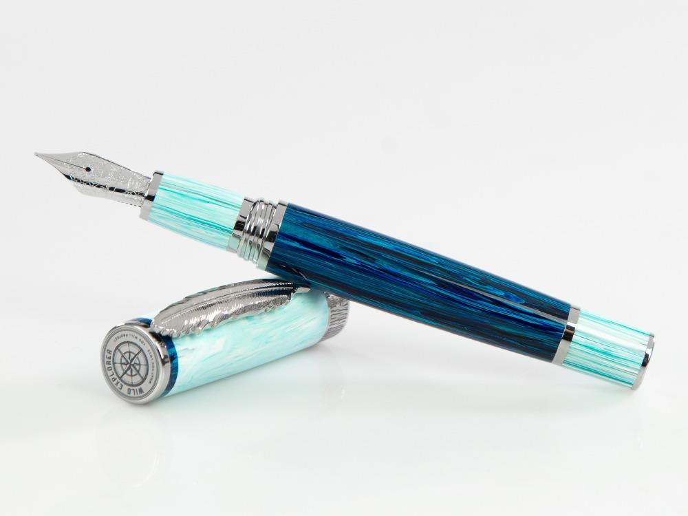 Stylo Plume Montegrappa Wild Arctic, Bleu, Edition Limitée, ISWDR-AA