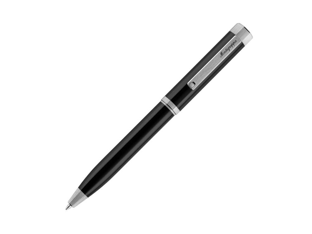 Stylo bille Montegrappa Otto, Noir, Attributs Palladium, ISZ8IBIP