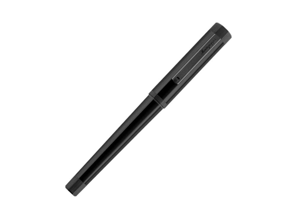 Roller Montegrappa Otto, Résine Acrilique, Noir, PVD, ISZ8IRIC