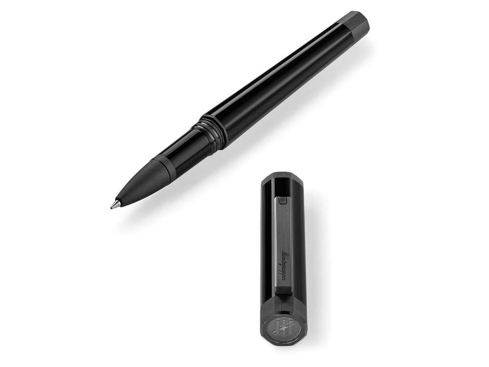 Roller Montegrappa Otto, Résine Acrilique, Noir, PVD, ISZ8IRIC